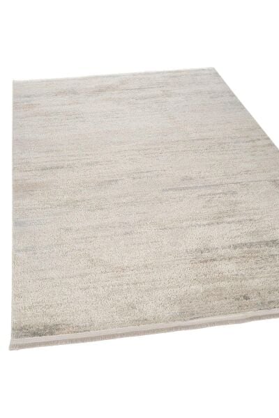 Peru Serisi Bej Gri Yumuşak Dokulu Makine Halısı AP-8432