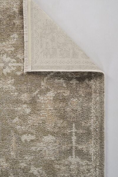 Peru Serisi Bej Renk Yumuşak Dokulu Makine Halısı AP-8441