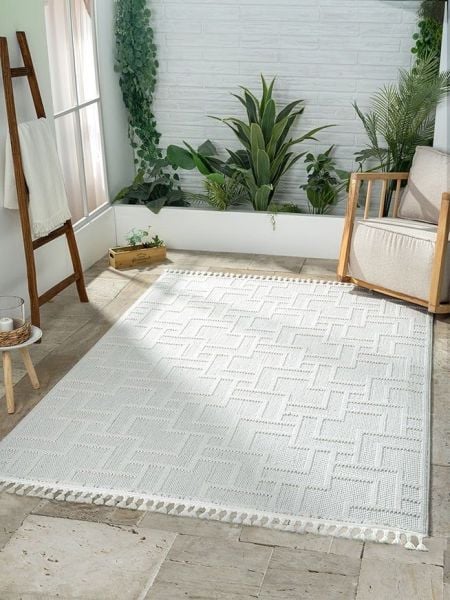 Marilla Serisi Bukle Dokuma Ekru Renk Halı EF002A 160x230 (4 mt2)