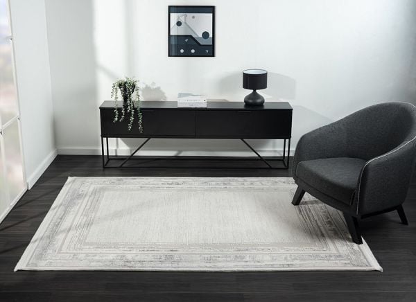 Feel Serisi Akrilik Yüksek Kalite Gri Renk Makine Halısı FL003A 160x230 (4 mt2)