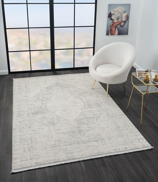 Vista Serisi Tozumaz Antialerjik Gri Renk Makine Halısı VS002G 120x180 (2.5 mt2)