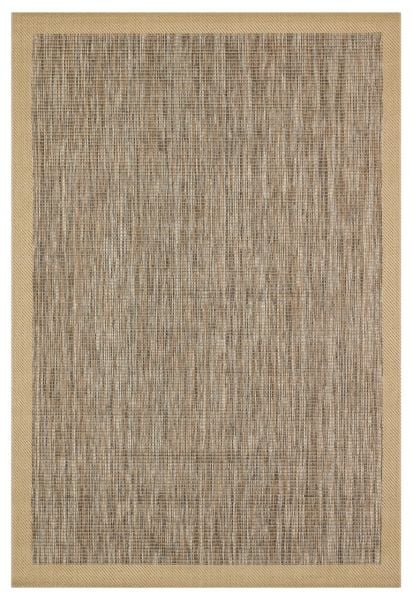 Sisal Serisi Kahverengi Kaymaz Tabanlı Yıkanabilir Hasır Dokuma Halı TU-0352