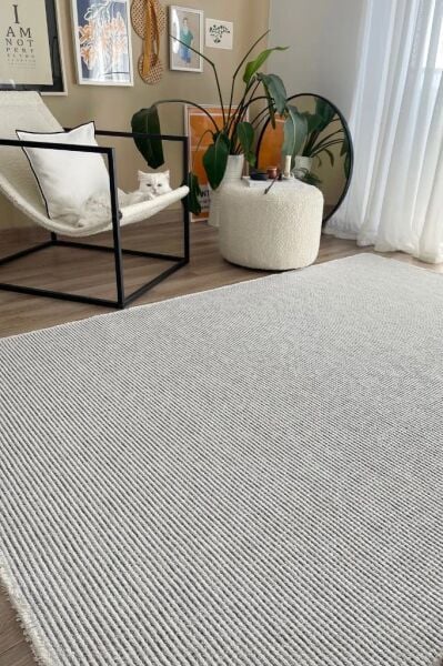 Gues Serisi Gri Yumuşak Dokulu Yüksek Kalite Makine Halısı AP-7411