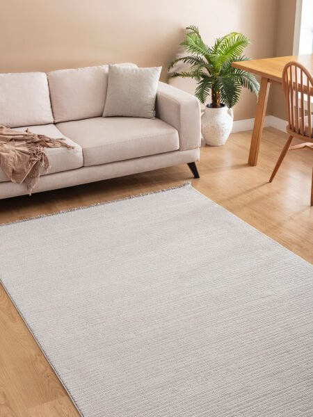 Peru Serisi Gri Renk Bukle Dokuma Halı TU-RP02