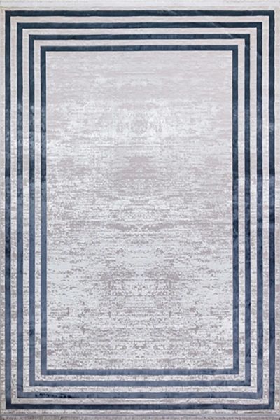 Moon Serisi Mavi Renk Modern Yıkanabilir Dokuma Halı 120x180