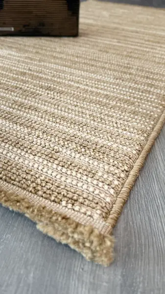 Craft Serisi Bej Renk Sisal Dokuma Makine Halısı RH-801