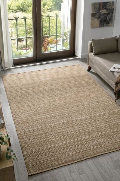 Craft Serisi Bej Renk Sisal Dokuma Makine Halısı RH-801