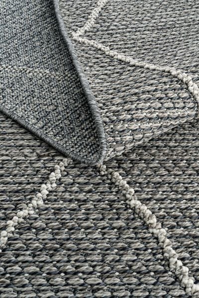 Pavia Serisi Gri Renk Kolay Temizlenen Hav Toz Vermez Halı Q-2021