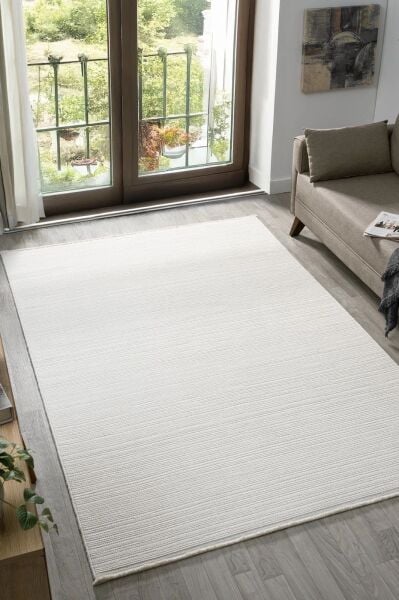 Craft Serisi Ekru Renk Sisal Dokuma Makine Halısı RH-802