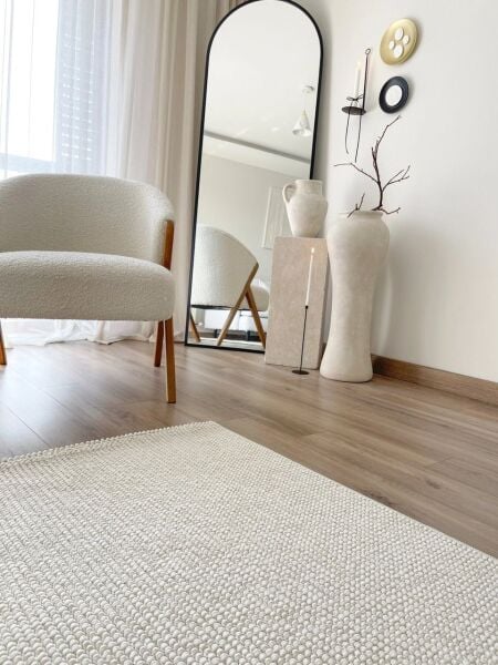 Amore Serisi Ekru Yumuşak Makine Halısı AP-8595