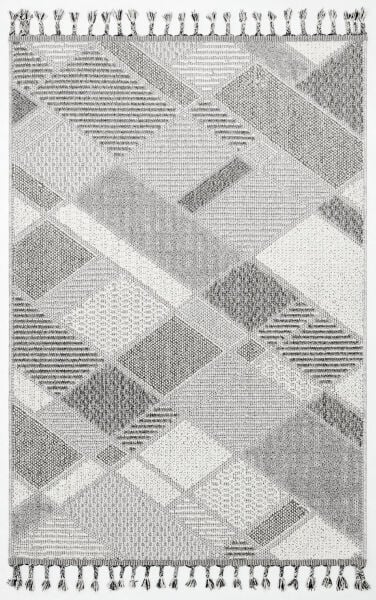 Pavia Serisi Gri Renk Kolay Temizlenen Hav Toz Vermez Halı T-19482