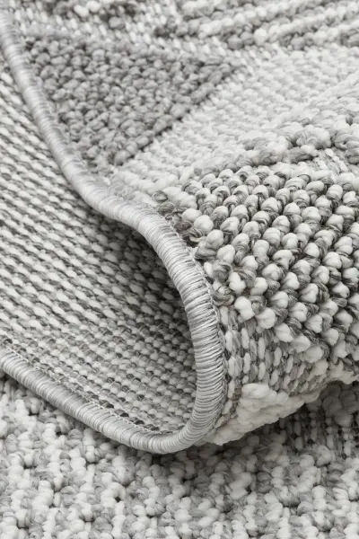 Pavia Serisi Gri Renk Kolay Temizlenen Hav Toz Vermez Halı T-19482