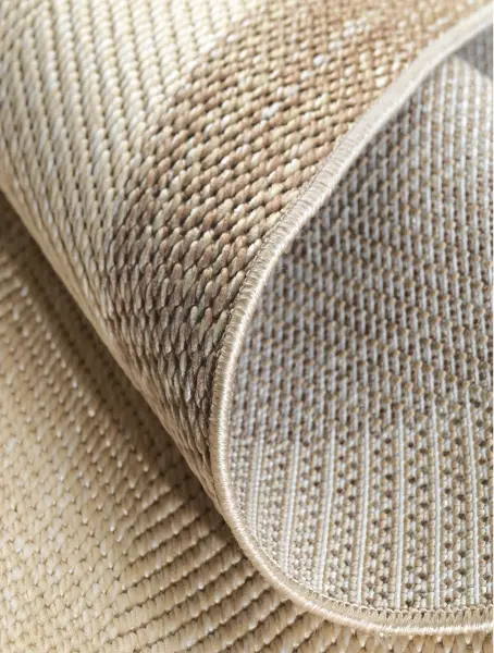 Sisal Serisi Vizon Renk Kaymaz Tabanlı Yıkanabilir Dokuma Halı T-Ar02