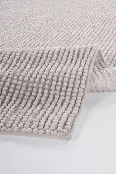 Node Serisi Gri Renk Kaymaz Yıkanabilir Yumuşak Halı AP-1544