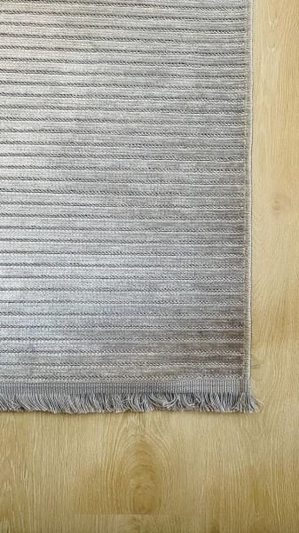 Ada Serisi Gri Renk Yıkanabilir Şönil Dokuma Halı GA-3233