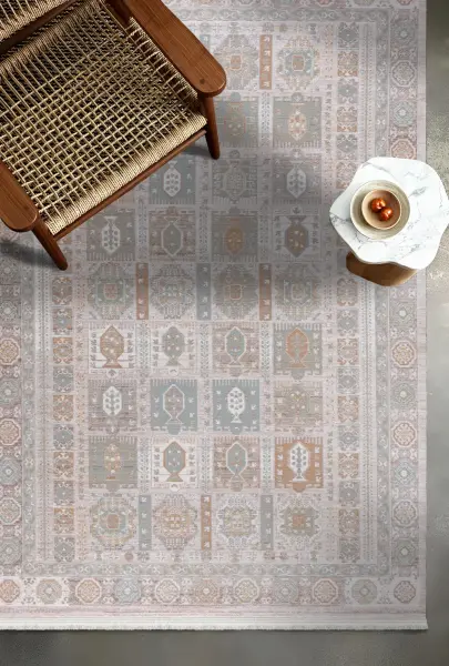 Vintage Serisi Multi Renk Dokuma Makine Halısı EM-E408