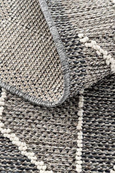 Pavia Serisi Gri Renk Kolay Temizlenen Hav Toz Vermez Halı Q-2028