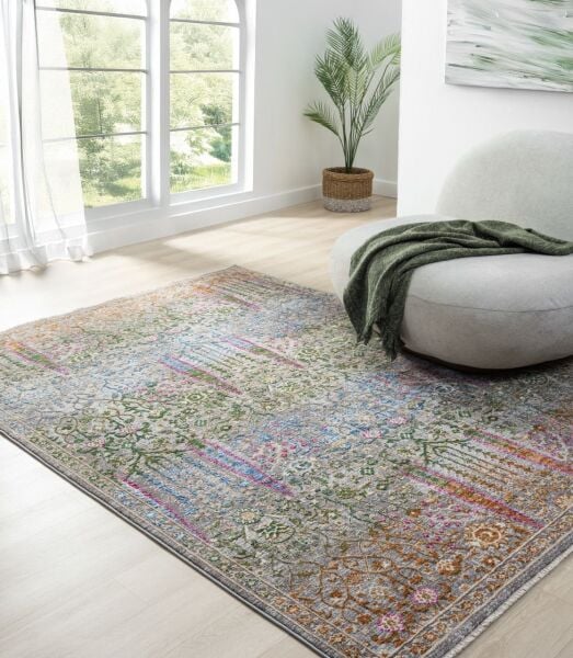 Vintage Serisi Multi Renk Yüksek Kalite Dokuma Halı S-M801