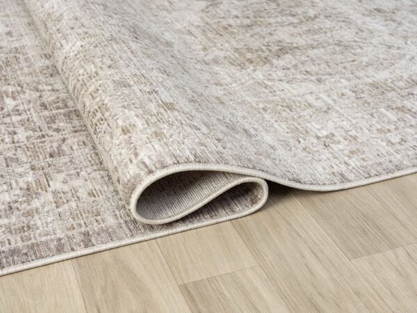 Vintage Serisi Bej Renk Eskitme Desen Dokuma Halı S-P10200