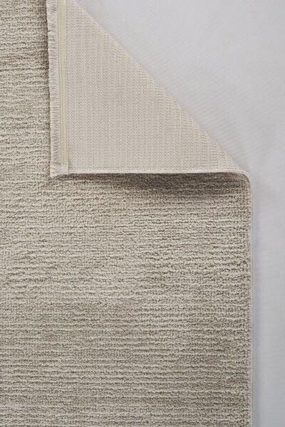 Peru Serisi Krem Renk Yumuşak Dokulu Makine Halısı AP-8421